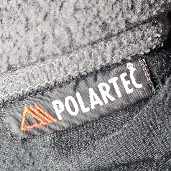 Vintage North Face Jacket Mens Medium Gray Polartec Fleece Full Zip Made USA Y2K - Picture 7 of 12